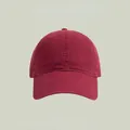 Casquette de baseball classique en coton bordeaux avec visière courbée unisexe - Taille Unique(Réglable) / Bordeaux