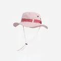 Rosa Outdoor-Sonnenhut mit breiter Krempe, verstellbarem Kinnriemen und Belüftung - Einheitsgröße / Rosa