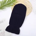 Passamontagna in maglia blu scuro a un foro per il calore durante le attività all'aperto - Taglia unica / Blu navy