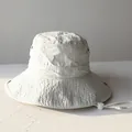 Leichter schnelltrocknender Anglerhut mit breiter Krempe und verstellbarem Kinnriemen - Einheitsgröße (55-60cm) / Beige