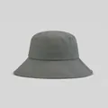 Modern charcoal grey wide-brim bucket hat for outdoor sun protection and casual styling - Gray