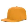Gorra de béisbol hip-hop ajustable de color amarillo liso con visera plana para adultos - Talla Adulto (56-60cm) / Amarillo Dorado