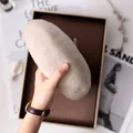 Elegant beige wool beret for women in soft oatmeal finish, winter fashion accessory - 80S Australian Wool / Adjustable / Beige