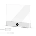 Portable rechargeable LED flat book light for reading eye protection with USB-C cable - 1200mAh Battery / White