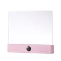 Portable pink LED flat reading light with eye protection and adjustable timer settings - 18.8*15.7*2.6cm / Pink