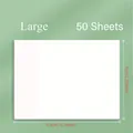 Large waterproof frosted transparent sticky notes memo pad, 50 sheets pack, 9.5x7cm. - Large (9.5x7cm) 50 Sheets / Clear