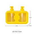 Double pump dispenser bottle for hand soap and dish soap in yellow finish - 600ml / Yellow