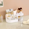 Weißer Kosmetik-Organizer für den Schreibtisch mit Schubladen für Hautpflege und Make-up. - M / 28.5x16x10.5cm / Elfenbein