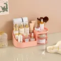 Eleganter rosa Kosmetik-Organizer mit Schubladen für die Hautpflege-Aufbewahrung - S / 26.5x14.5x10cm / Nordisches Rosa