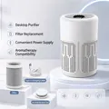 Portable desktop air purifier set with HEPA filter and Type-C cable - Purifier Set (Includes Filter and Aromatherapy)