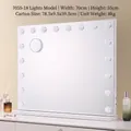 Professional Hollywood style desktop LED makeup mirror with 18 bulbs and 70x55cm frame - 70*55cm (18 LEDs)