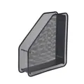 Black metal mesh desk file organizer holder for efficient office document storage - 1 Section Black