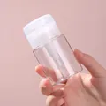 Flacon pompe de voyage portable en plastique transparent pour les soins de la peau - Capuchon Rond Transparent / Lot de 100ml