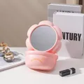 Rosa blumenförmiger Schminkspiegel für den Schreibtisch im Schlafzimmer - Blütenblattförmiger Stil (Rosa)