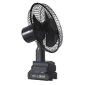 Professional black 8-inch portable rechargeable fan featuring 48VF lithium-ion battery base - 22.8*15*30cm / Black (8-inch Industrial)