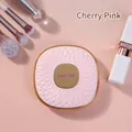 Cherry blossom pink square folding travel makeup mirror with 90x90mm compact design - Sakura Pink