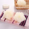 Soft 30g mesh bath loofah sponge shower ball with hanging loop for exfoliating - 30g Style / Diameter approx 12cm / Cream