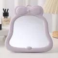 Cute lavender bow-shaped desktop makeup mirror for student dormitory vanity decoration - 80 Pieces/Box / Purple
