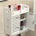 Weißer wandmontierter Badezimmerschrank mit Abmessungen 43x38x18cm als SKU Modell - Schrank Stil A / Weiß