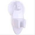 Soporte ajustable para cabezal de ducha con ventosa de plástico blanco para baño - Blanco