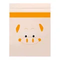 Disposable self-adhesive car trash bag with cute cartoon pig design for storage - Set of 15 / Pink Pig