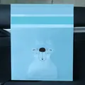 Blue disposable car trash bag with cute polar bear design and adhesive strip - Set of 15 / Blue Bear