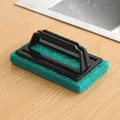Heavy-duty scouring pad cleaning brush with ergonomic black handle for kitchen sinks - 2*9*15CM / Green