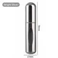 Tragbare 5-ml-Mini-Parfümzerstäuberflasche in glänzendem Silber - 5ml / 1000 Stück/Packung / Hellsilber