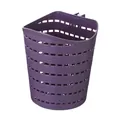 Cestino pensile in plastica viola con trama intrecciata per l'organizzazione di casa - Viola