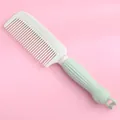 Cute mint green cartoon hair comb featuring fine teeth and a textured ergonomic handle - 1 / Nordic Green