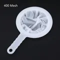 Professional white 400 mesh ultra-fine kitchen food strainer with handle for soy milk - 400 Mesh