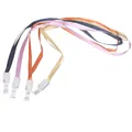 Bunte Ausweishüllen-Lanyards mit Kunststoffclips für Schule und Bürobedarf. - Schlüsselband / Zufällige Farbe