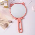 Eleganter pinker tragbarer Handspiegel mit Katzenohren und praktischem Klappgriff - Rosa