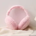 Hochwertige weiche rosa Plüsch-Winterohrenschützer für warmen und gemütlichen Schutz - Rosa
