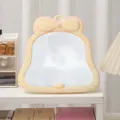 Eleganter Schminkspiegel mit Strass-Schleife für Schminktisch und Studentenheime - Gelber Spiegel (DIY-Materialset)