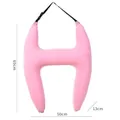 Tragbares rosa aufblasbares H-förmiges Autosicherheitsgurtkissen für Kinder - H-Form Stil / Rosa