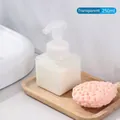 250ml transparent square mousse foam dispenser pump bottle for facial cleanser cream - 250ML / Clear