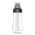 Elegant black squeeze sauce bottle with 280ml measurement scale for kitchen - 5-Hole Elegant Black