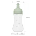 350ml light green squeeze sauce bottle with clear measurement scale for kitchen dressing - Single Hole Light Green