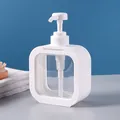 Tragbare Reise-Pumpflasche für Lotion, Shampoo und Seife in elegantem, schlichtem Weiß - 300ml / Weiß