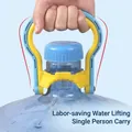 Asa de transporte ergonómica para botellas de agua pesadas en color amarillo y azul - Azul-Amarillo