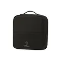 Neceser de viaje negro minimalista con asa y gran capacidad de almacenamiento multicapa - Negro