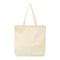 Große cremeweiße faltbare Taslan-Reisetasche mit integriertem Aufbewahrungsbeutel - Beige