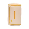 Beige and yellow compressible cylindrical storage bag for organizing quilts and clothes - Large Size (34x68cm) / Large Milk Yellow