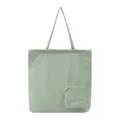 Große faltbare hellgrüne Taslan-Reisetasche, wasserdicht, mit kleiner Vordertasche für unterwegs - Matcha-Grün