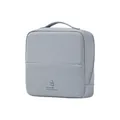 Neceser de viaje gris minimalista multifuncional con una cómoda asa superior para viaje - Gris