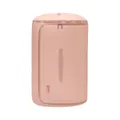 Pink compressible cylindrical polyester storage bag for quilts and large bedding - Large Peach Pink