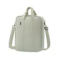 Light green large capacity travel organizer bag with adjustable shoulder strap and top handles - S / Matcha Green