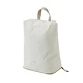 Borsa da viaggio bianca portatile con maniglia per l'organizzazione di scarpe e vestiti - Borsa Porta Scarpe a Compressione / 30x22x13cm