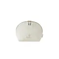 Pochette da viaggio semicircolare bianco crema con stampa minimalista Be yourself - Borsa per Intimo / 25x19x8cm